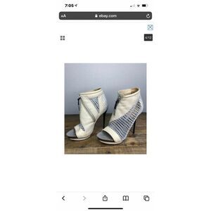 L.A.M.B BICARA Peep toe Ankle Booties